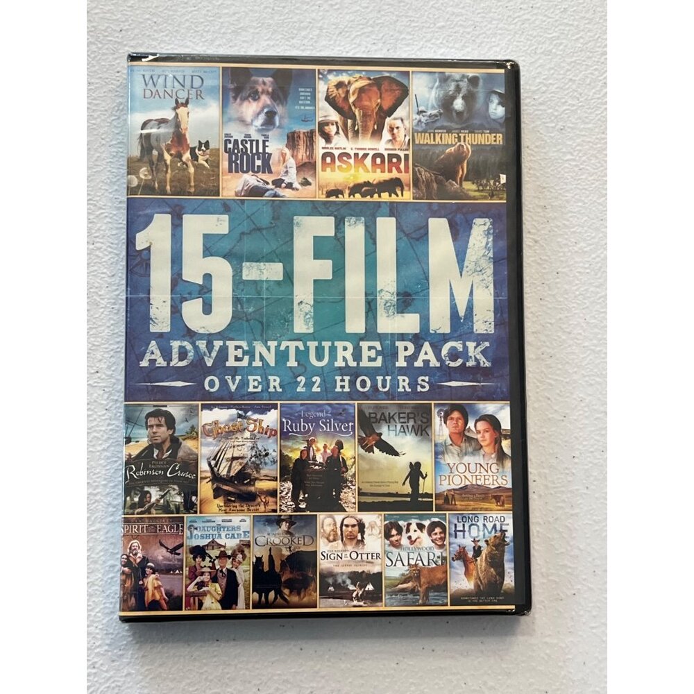15-Film Adventure Pack DVD 2012 Family Drama & Adventure Movie New Sealed